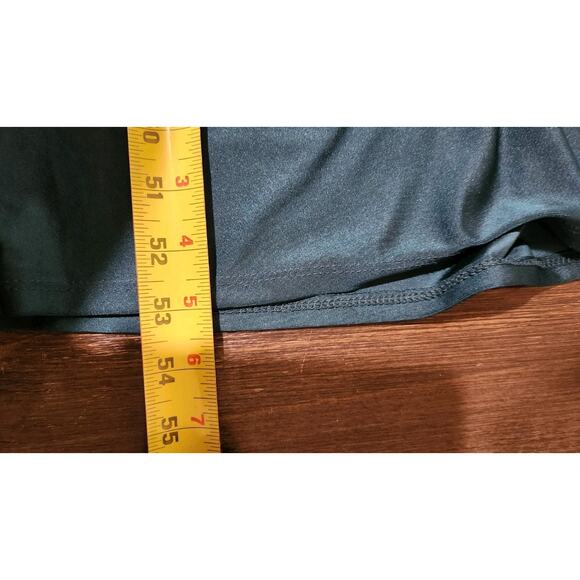 E.L.H. Studio Maxi Dress Women's L Blue Bodycon Stretch Corset Slit Adj Straps - Picture 6 of 10